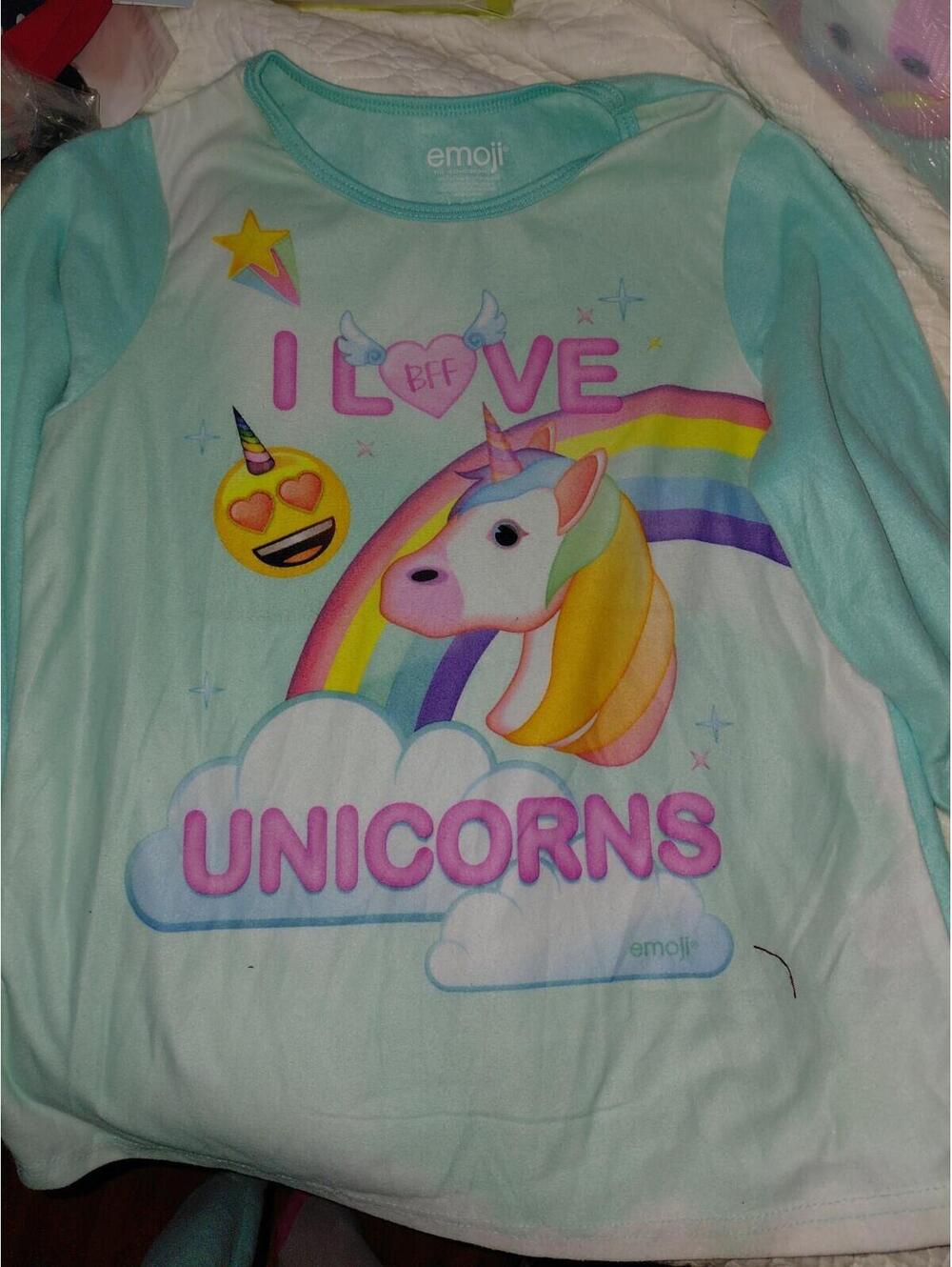 I love unicorns pajama set size 14/16